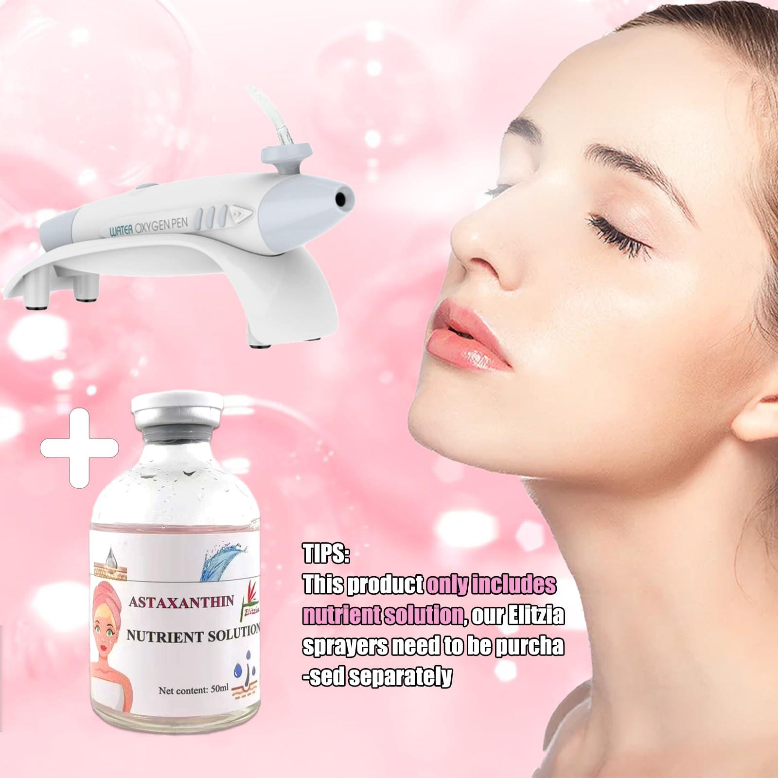 Elitzia Eitzia Oxygen Infusion Device Professional Oxygen Facial Appliance Nutrient Solution SPA Skincare Oxygen Facial Anti Aging Beauty Salon Machine Astaxanthin
