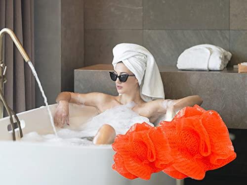 LOOFAH LORD Loofah Lord 12 Red Bath or Shower Sponge Loofahs Pouf Mesh Wholesale Bulk Lot
