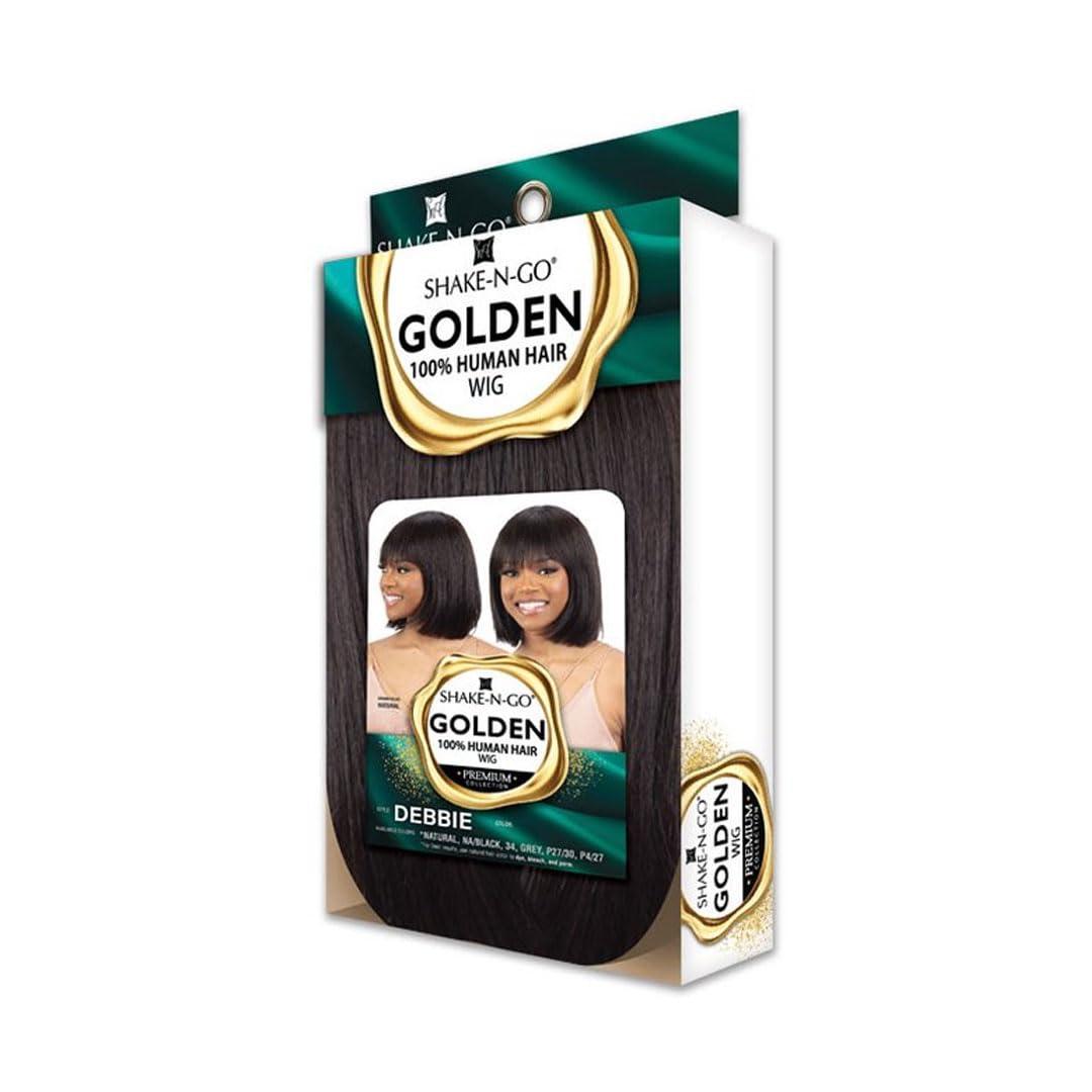Shake-N-Go Shake-N-Go Golden Human Hair Wig - Debbie (Color:P4/27)