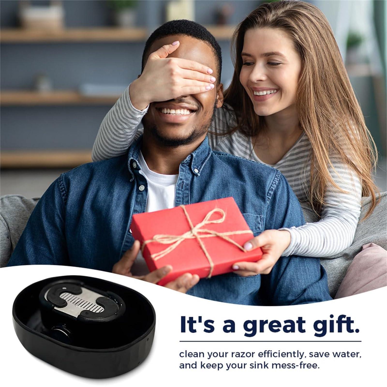 OFUCAB Razor Rinser, razor rinser cleaner, Cleans Blades No Electricity Required, Compatible Any Cartridge Razor Shaver Keeps Blades Clean (2PCS)