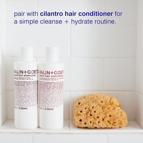 MALIN+GOETZ Malin + Goetz Peppermint Shampoo, 16 Fl. Oz. - Men & Women Clarifying Shampoo, Natural Hair Shampoo to Cleanse & Hydrate, Scalp Shampoo Treatment for All Hair Types, Vegan & Cruelty-Free