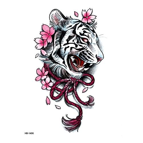Generic 4 Styles Of Tigerswaterproof Temporary Tattoos Men Flash Tattoo Tatuagem Temporales Animals Skin Tatoos Tattoo Sleeve