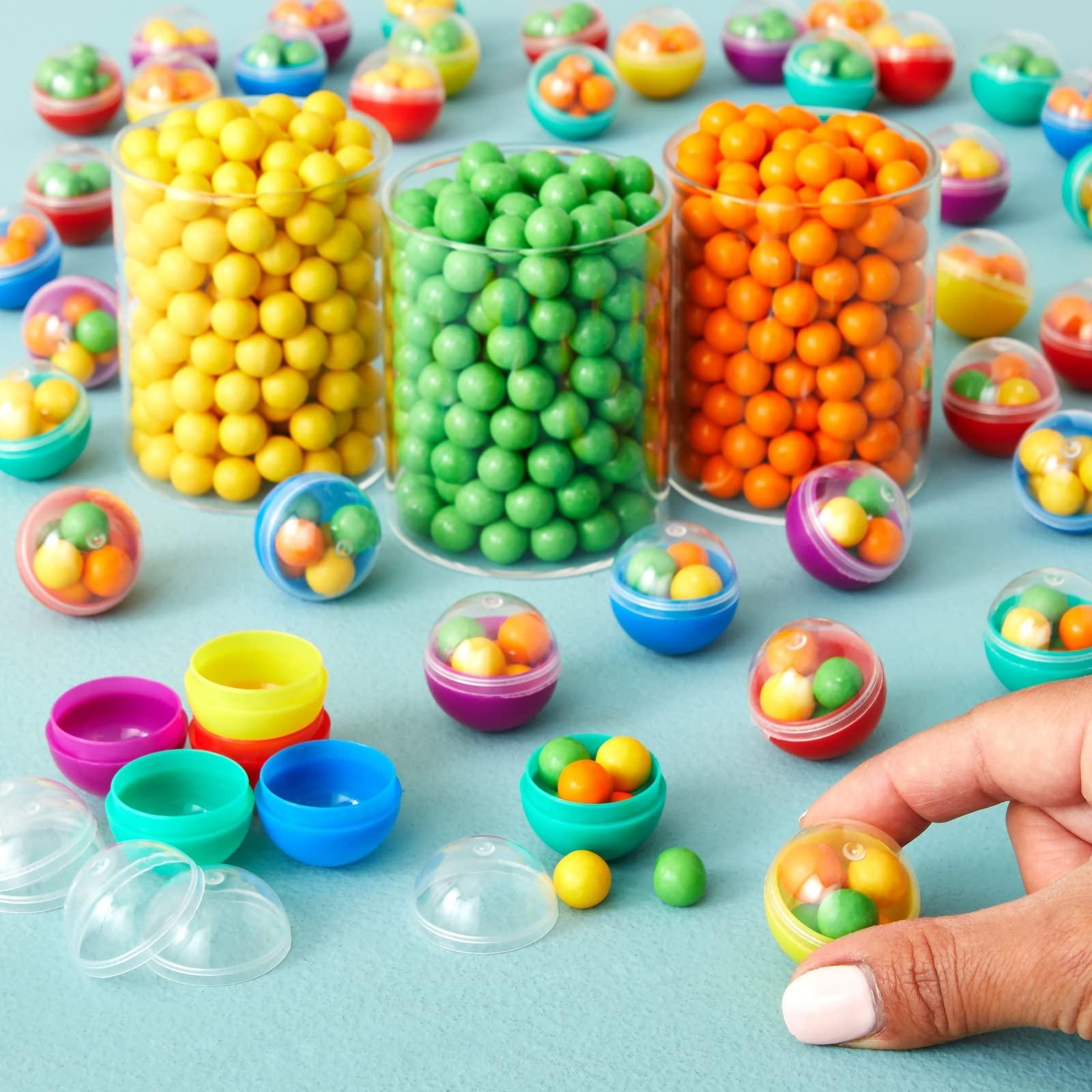 Juvale 250-Pack Vending Machine Capsules - 1 Inch Gumball, Toy, Temporary Tattoo, Bulk Gumball Refills (5 Colors)