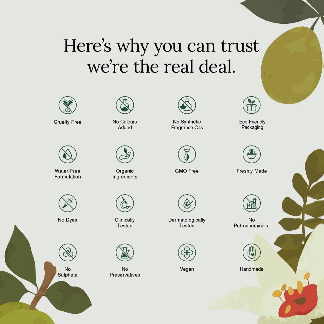 Nature\'s Haven Shop NH Certified Organic & 100% Face Wash w/Natural Tamanu, Kakadu Plum & Frankincense for Damaged & Pigmented Skin - 100 ml, Clear