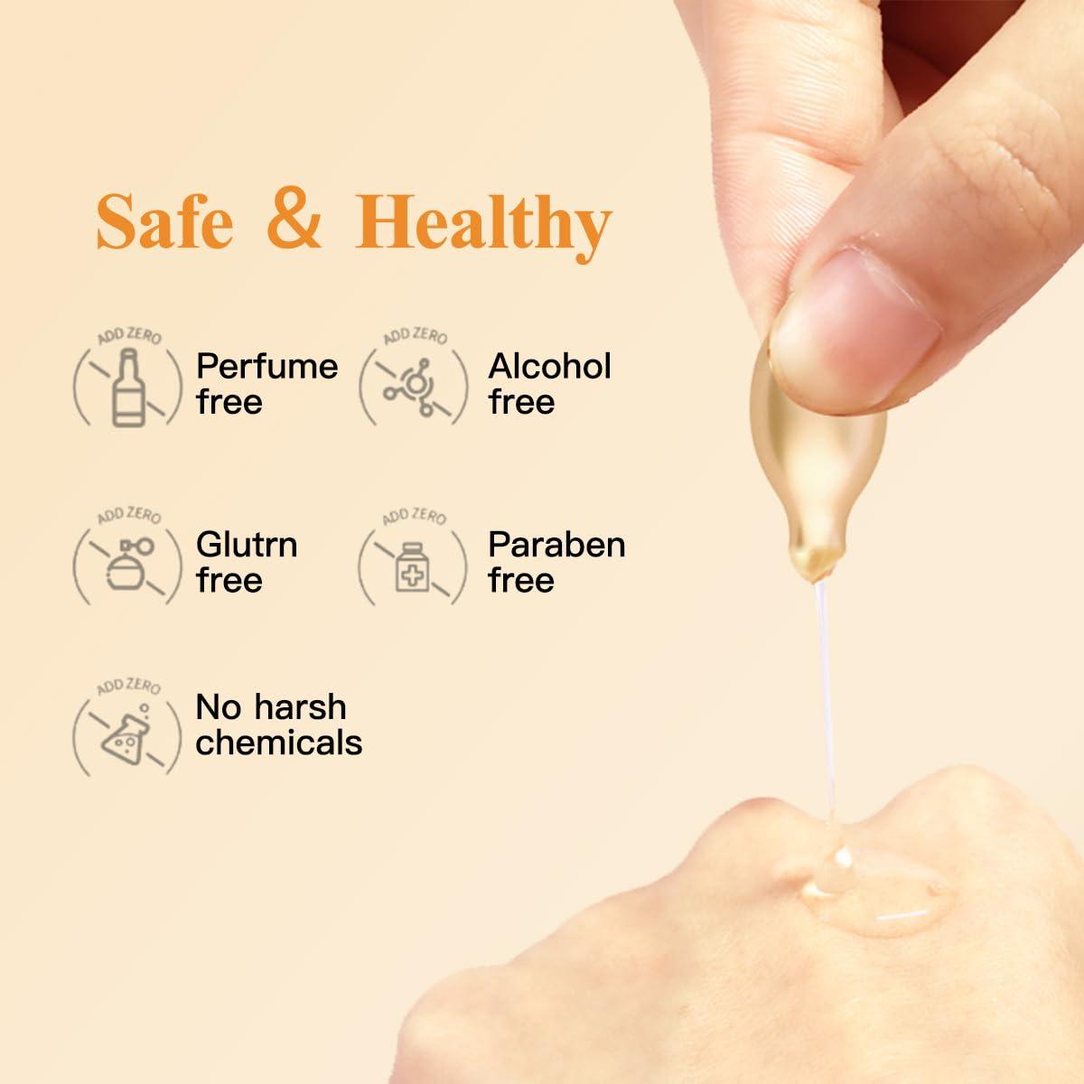 HKH HKH Vitamin C Super Serum for Face - Anti Aging Vitamin E Facial Serum Capsules with Niacinamide, Vit C Serum Oil for Women, Even Skin Tone, Reduce Wrinkles, Moisturise, Travel Friendly (38 Capsules)