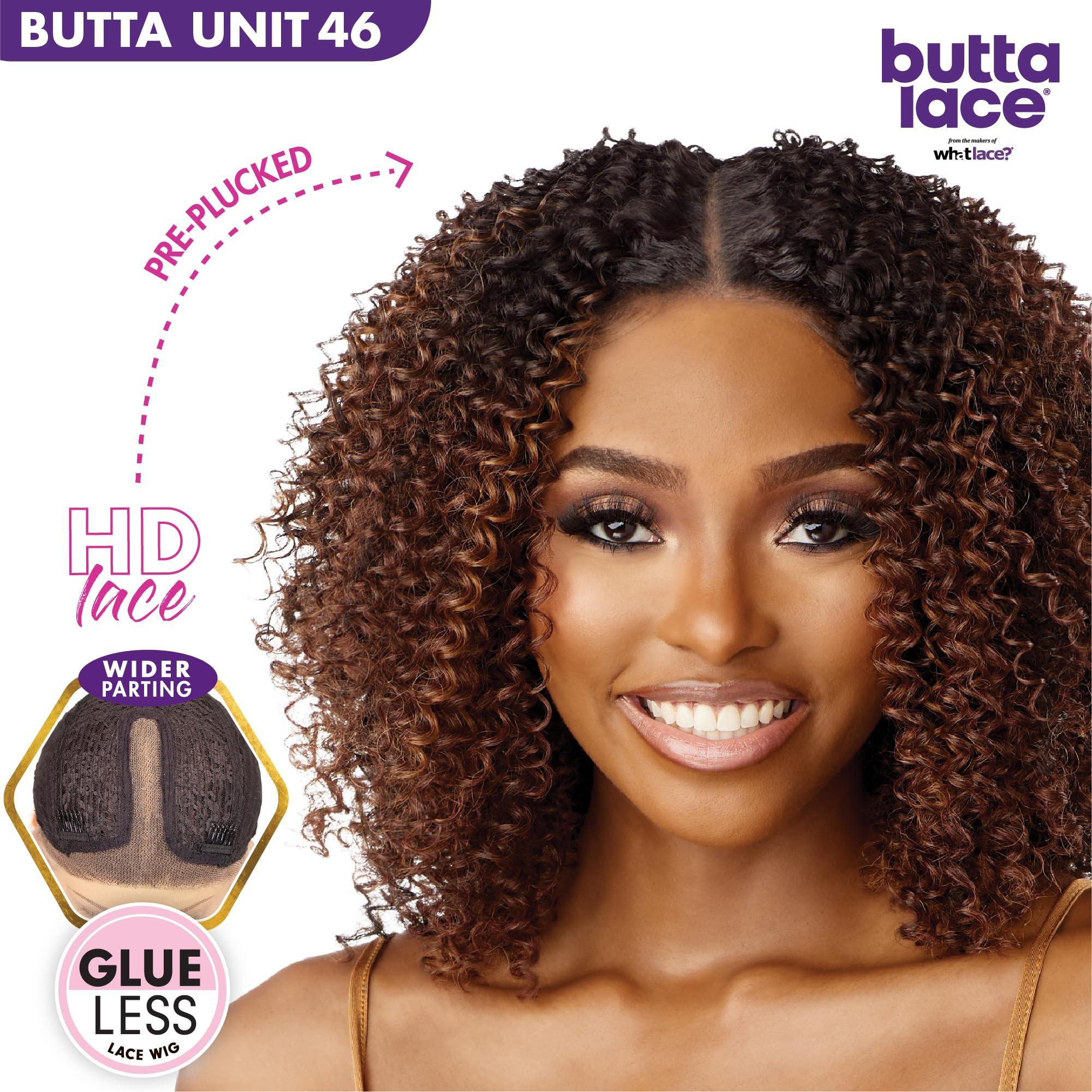 Sensationnel Sensationnel Butta lace wigs - unit 46 extra wide 5 inch deep parting synthetic preplucked hairline glueless lacefront (1B OFFBLACK)