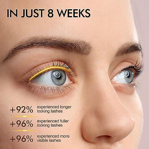 Simpout Simpout Eyelash Growth Serum - Fuller & Longer Looking Eyelashes Lash Enhancing Serum, Voluminous Lengthening Natural Lash Enhancer, Vegan & Cruelty-Free (Silver)