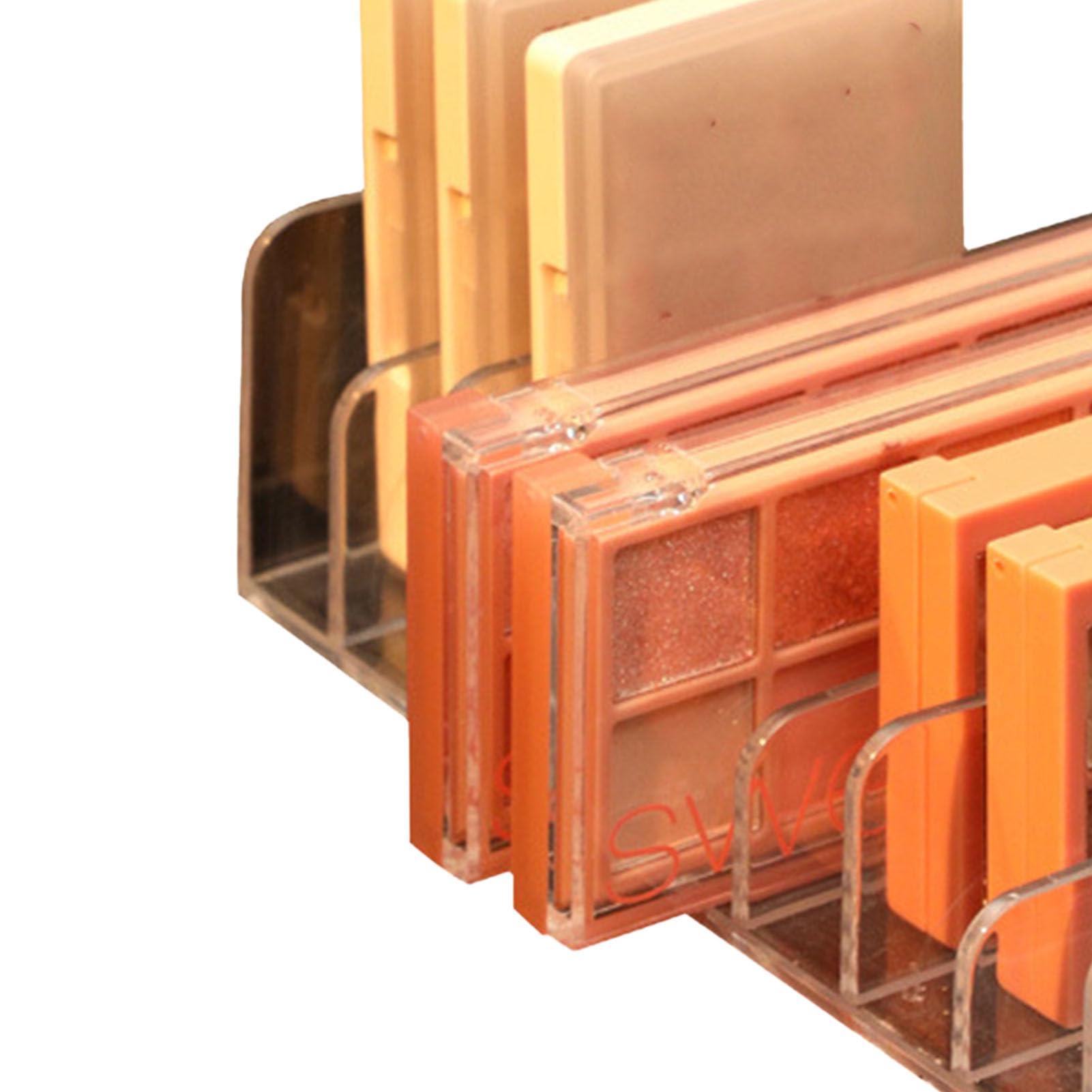 SUNFECILI SUNFECILI Eyeshadow Palettes Organizer Makeup Palette Organizer Clear Divided Makeup Palettes Storage Rack Eyeshadow Palette Pallet Holder for Dressing Table