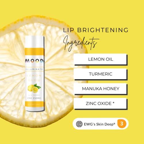 Generic MOOD Brightening Lip Balm SPF 30 with Manuka Honey | 20% Cocoa + Shea Butter | Lip balm for Dark Lips | Protects and Heals Sunburn (Lemon Turmeric)