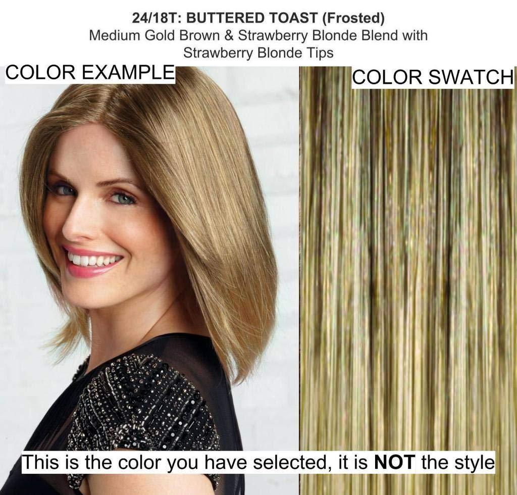 Rene of Paris & Christy\'s Wigs Bundle - 3 Items: Petite Portia Wig by Rene Paris, Christy\'s Wigs Q & A Booklet & Wide Tooth Comb - Color: Buttered Toast