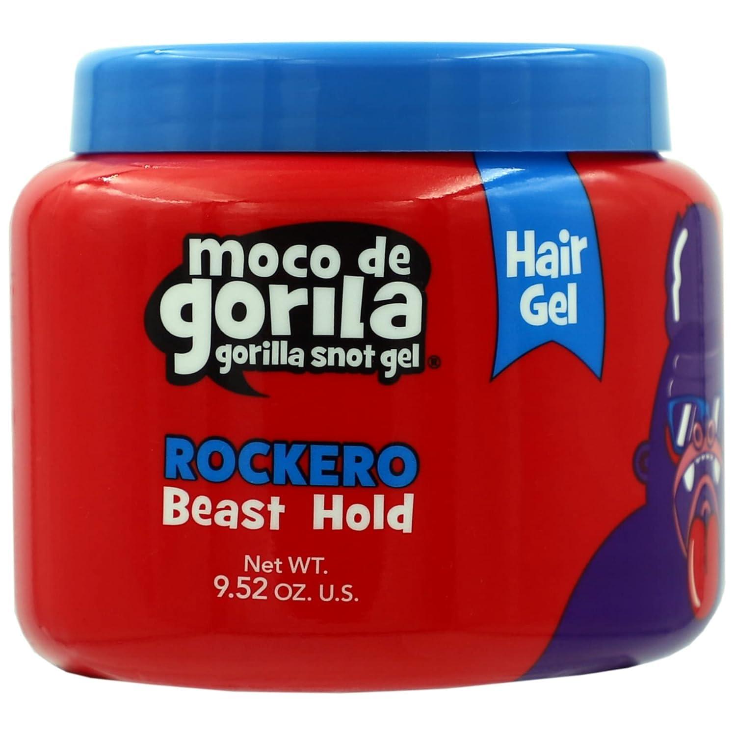 Moco de Gorila Moco de Gorila Rockero Hair Gel Jar, Long Lasting, Strong Hold Hair Styling Gel, Yellow, Lavender, 6-Pack of 9.52 Oz Each, 3 Jars
