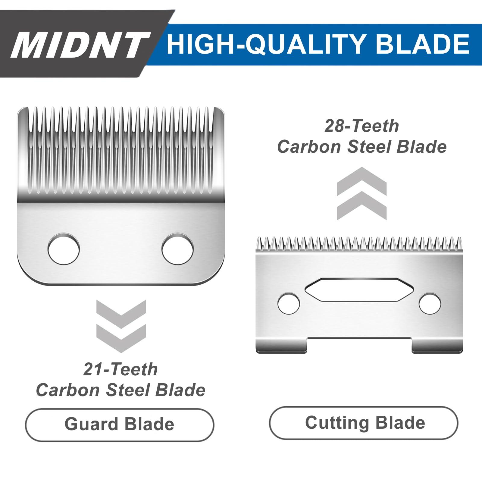 Midnt Blades for Wahl Precision Replacement Blades Compatible with Wahl MC3 Replacement Blades,2 Hole Clipper Blade Compatible with Wahl Clipper Blades Replacement,with 2 Pairs Screws.
