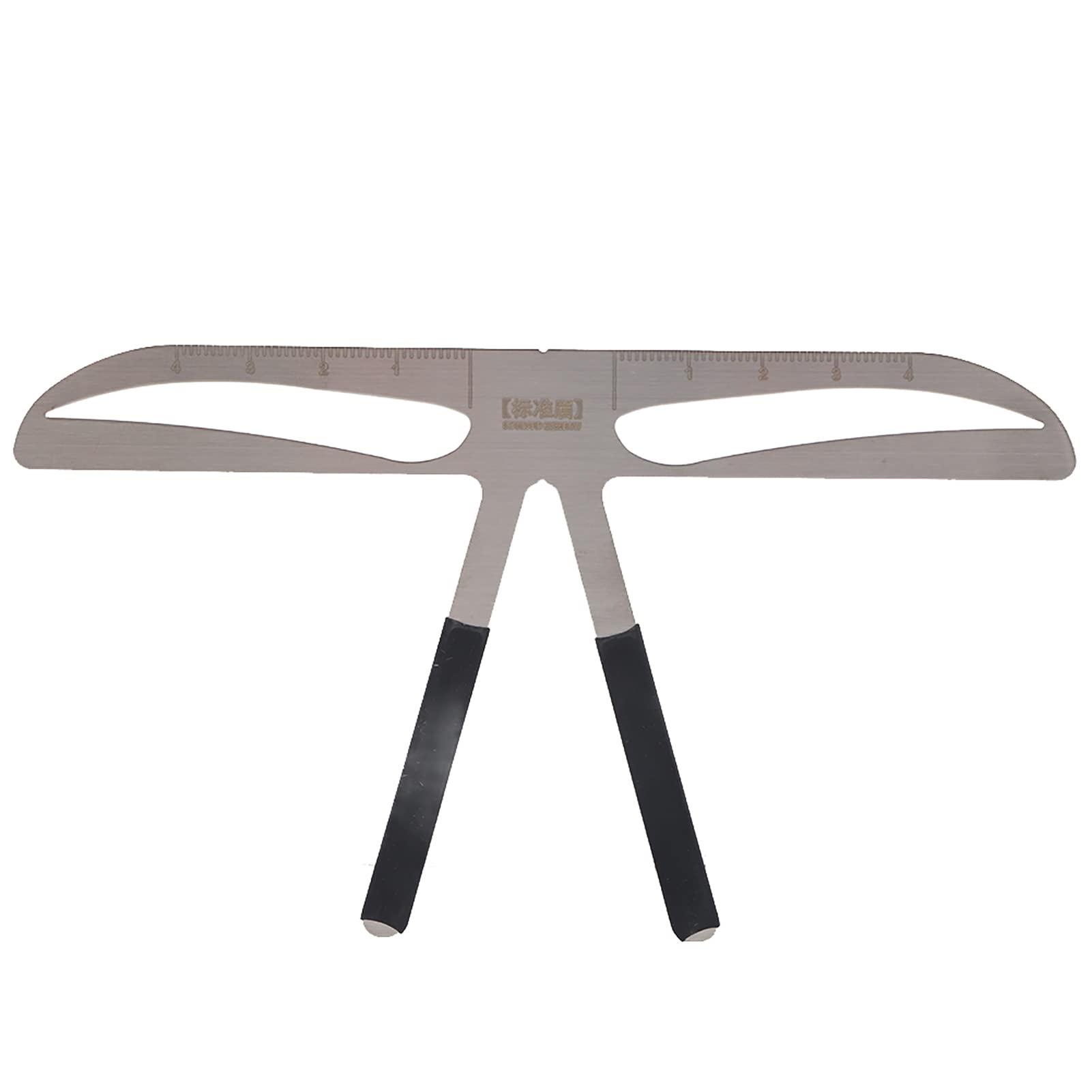 GOTOTOP Permanent Eyebrow Ruler Eyebrow Measure Balance Extension Ruler, Three Point Positioning Design Eyebrow Shape Stencil (Standard Eyebrows)