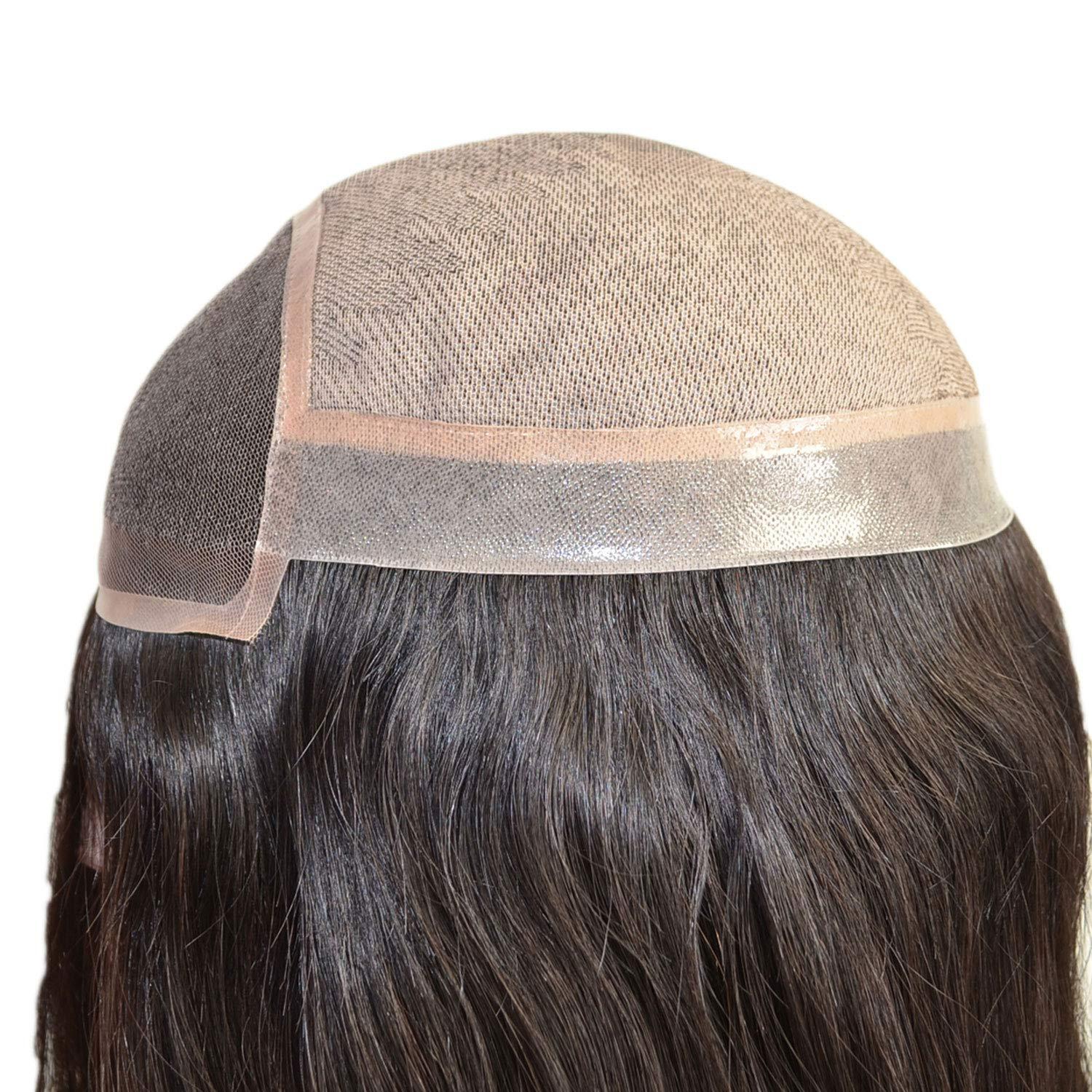 LEOO HAIR \"LETO-34\" Custom Customized Women Human Hair System Replacement Toupee Hairpiece Installation Wig Prosthesis for Hair Loss Alopecia