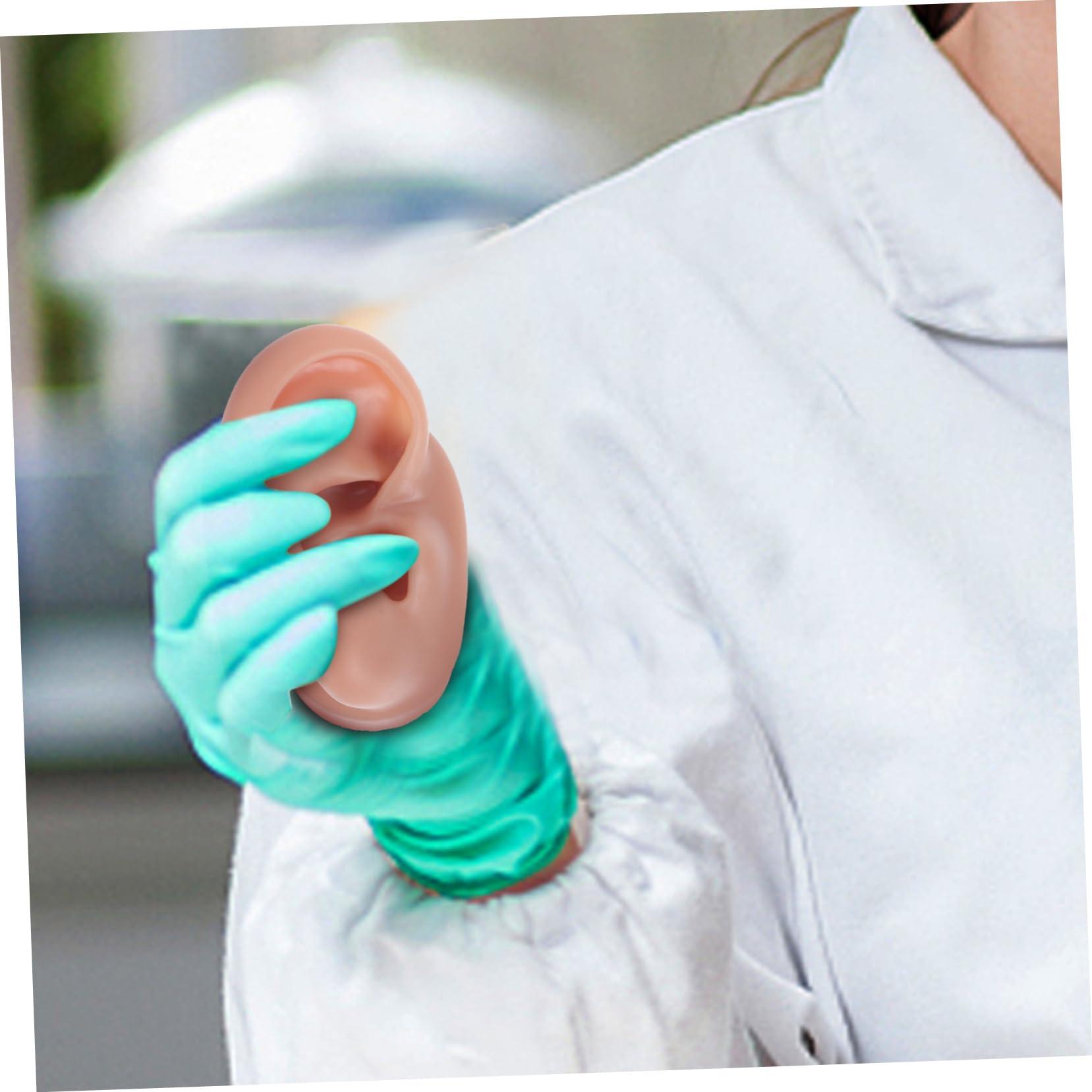 BIUDECO BIUDECO 1pc Human Ear Model Ear Picker Headphones Ear Defenders Ear Practice Model Reusable Earwax Symmetry Ear Cleaning Loop Lanyard Vibes Earphones Coffee