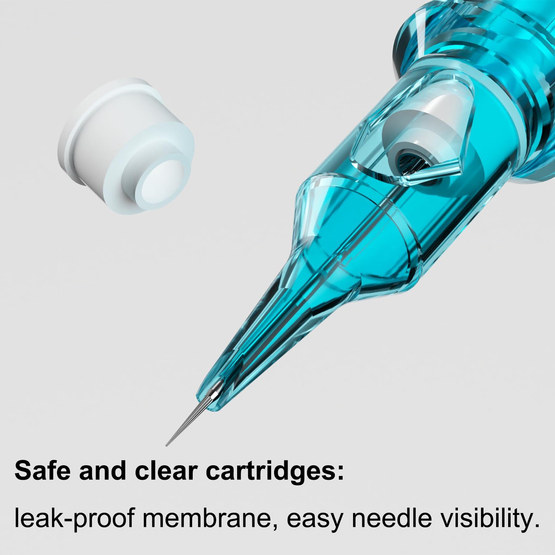 BIGWASP BIGWASP X Tattoo Cartridge Needles 1205M1-20Pcs 5M1#12 Standard 0.35mm 5 Magnum Shader Disposable Tattoo Needles for Rotary Tattoo Machines