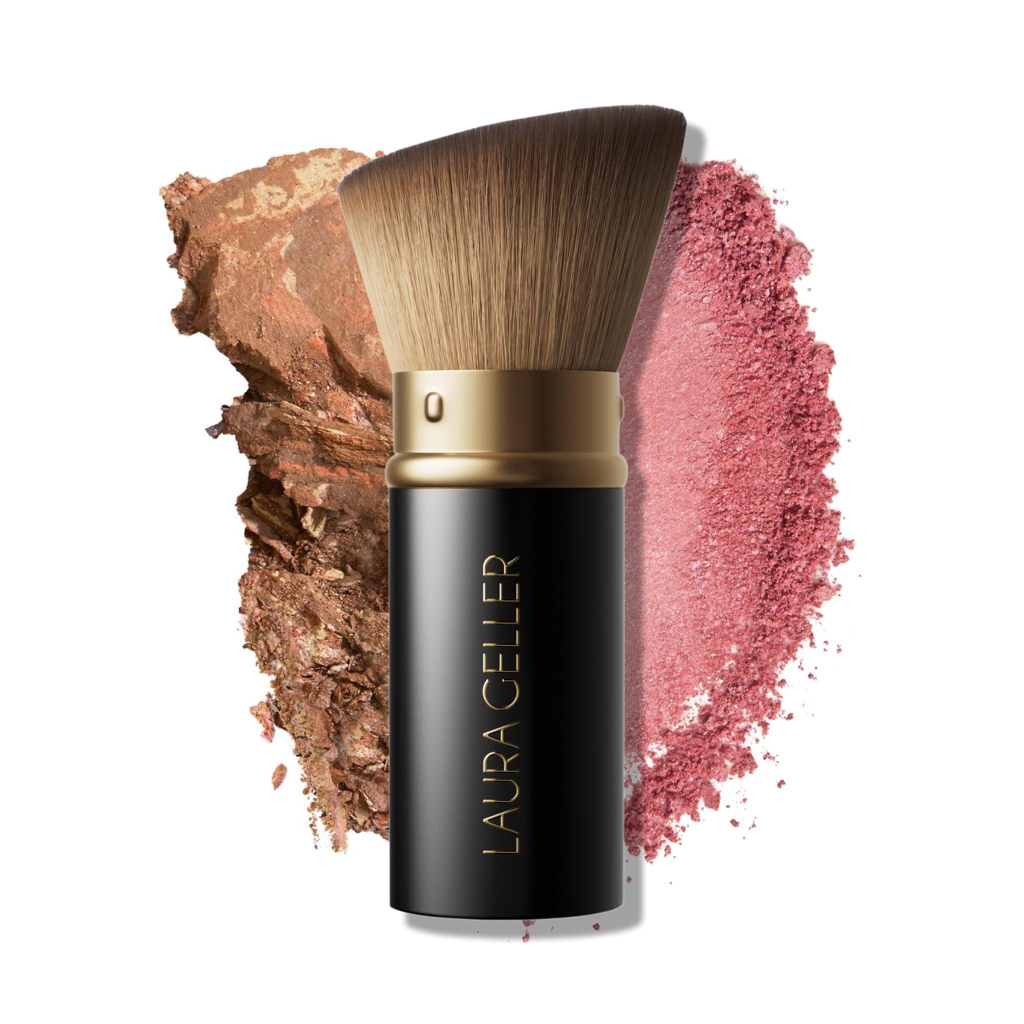 LAURA GELLER NEW YORK LAURA GELLER NEW YORK Baked Starter Kit: Baked Balance-n-Brighten Powder Foundation, Fair and Best of the Best Palette Blush Bronzer Highlighter Eyeshadow and Retractable Kabuki Brush