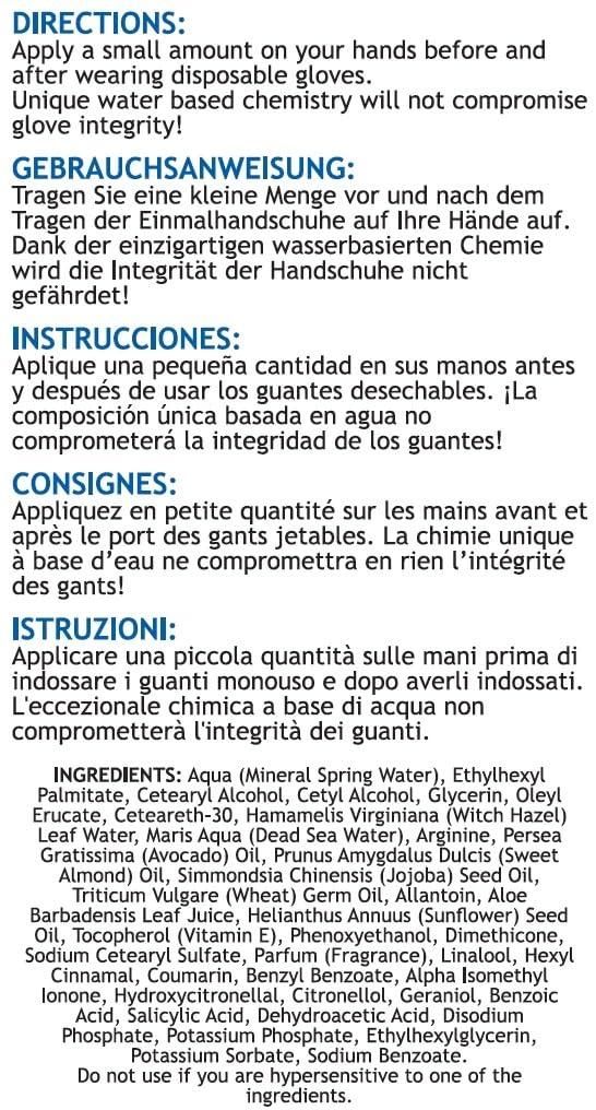 Glove\'n Care Glove\'n Care 1200-00 Hand Cream, Case, 6 Tubes, 6 Tubes, 3.4 oz