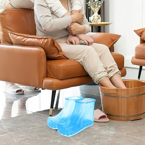 Healeved Healeved Massage Foot Bath Shoes Foot Soaking Bath Basin Foot Soak Tub Foot Soaker Foot Spa Shoes Pedicure Bucket for Home A