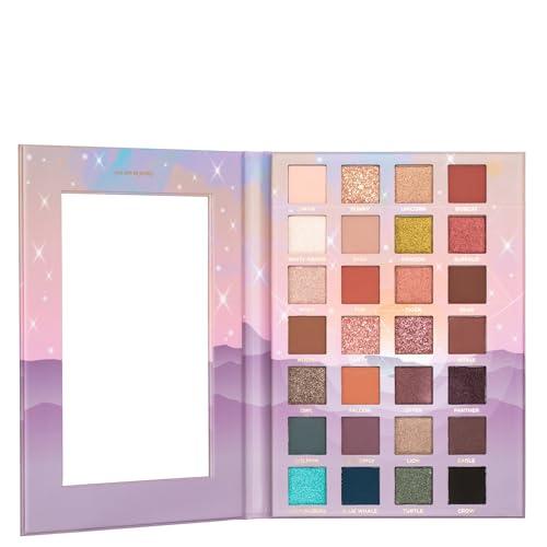 Pacifica Pacifica Eyeshadow Palette  Animal Magic with Colorful Blendable Shades, Highly Pigmented Mineral Eyeshadow, Talc-Free, Vegan & Cruelty-Free, 0.89 oz (28 Shades)