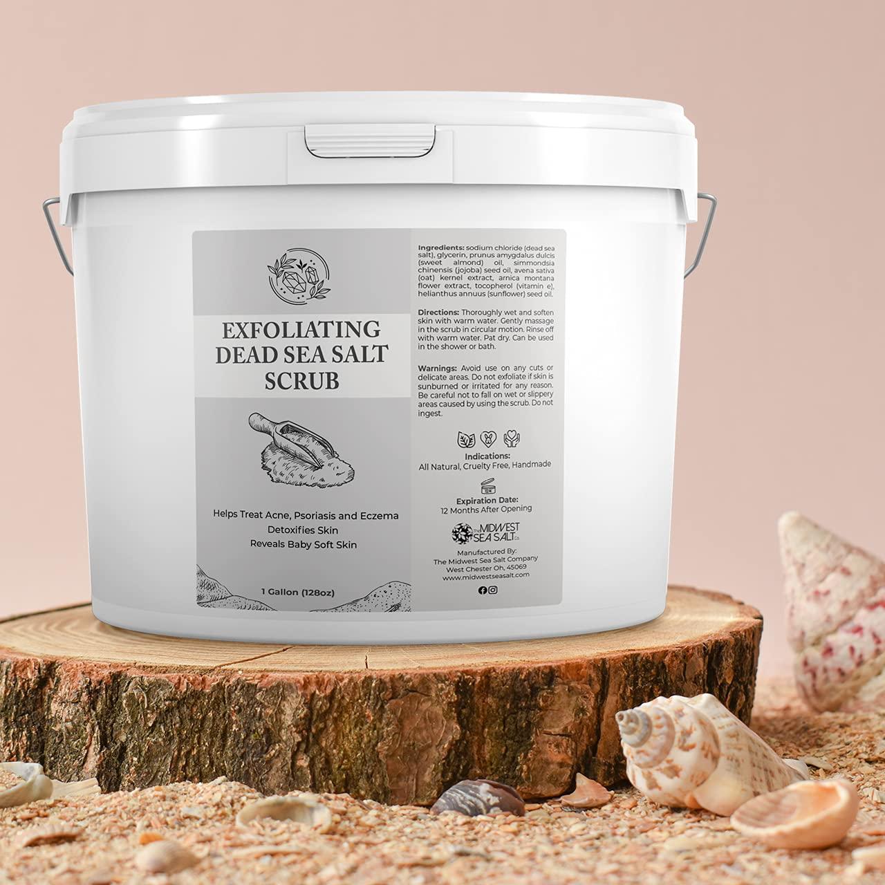 Midwest Sea Salt Company Exfoliating Dead Sea Salt Scrub - 128oz - Chamomile