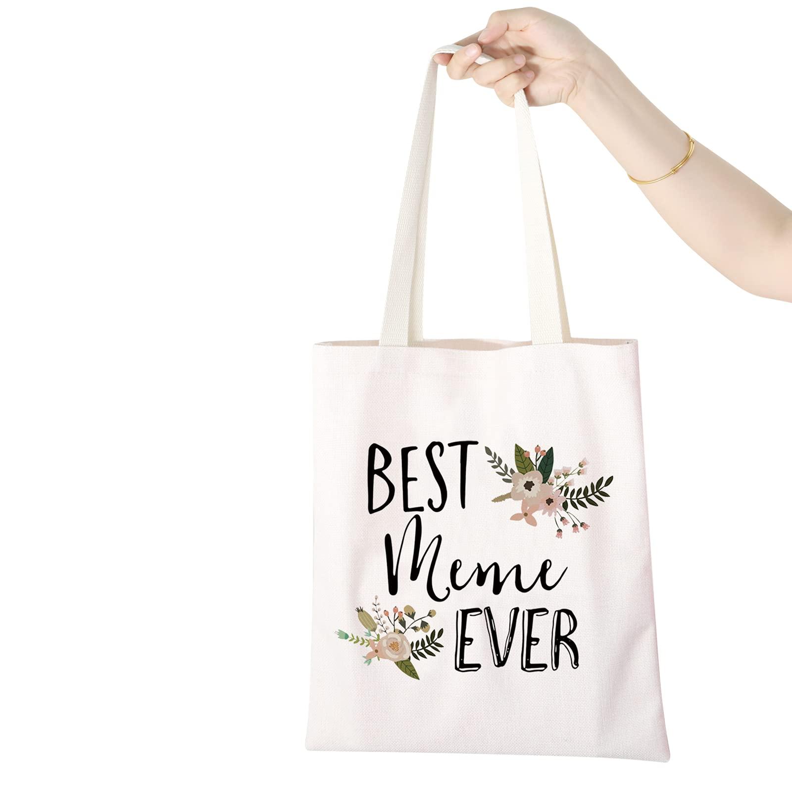 WCGXKO WCGXKO Best Meme Ever Grandma Gift Meme Gift Zipper Makeup Bags Travel Waterproof Toiletry Bag Accessories (Best Meme tote)