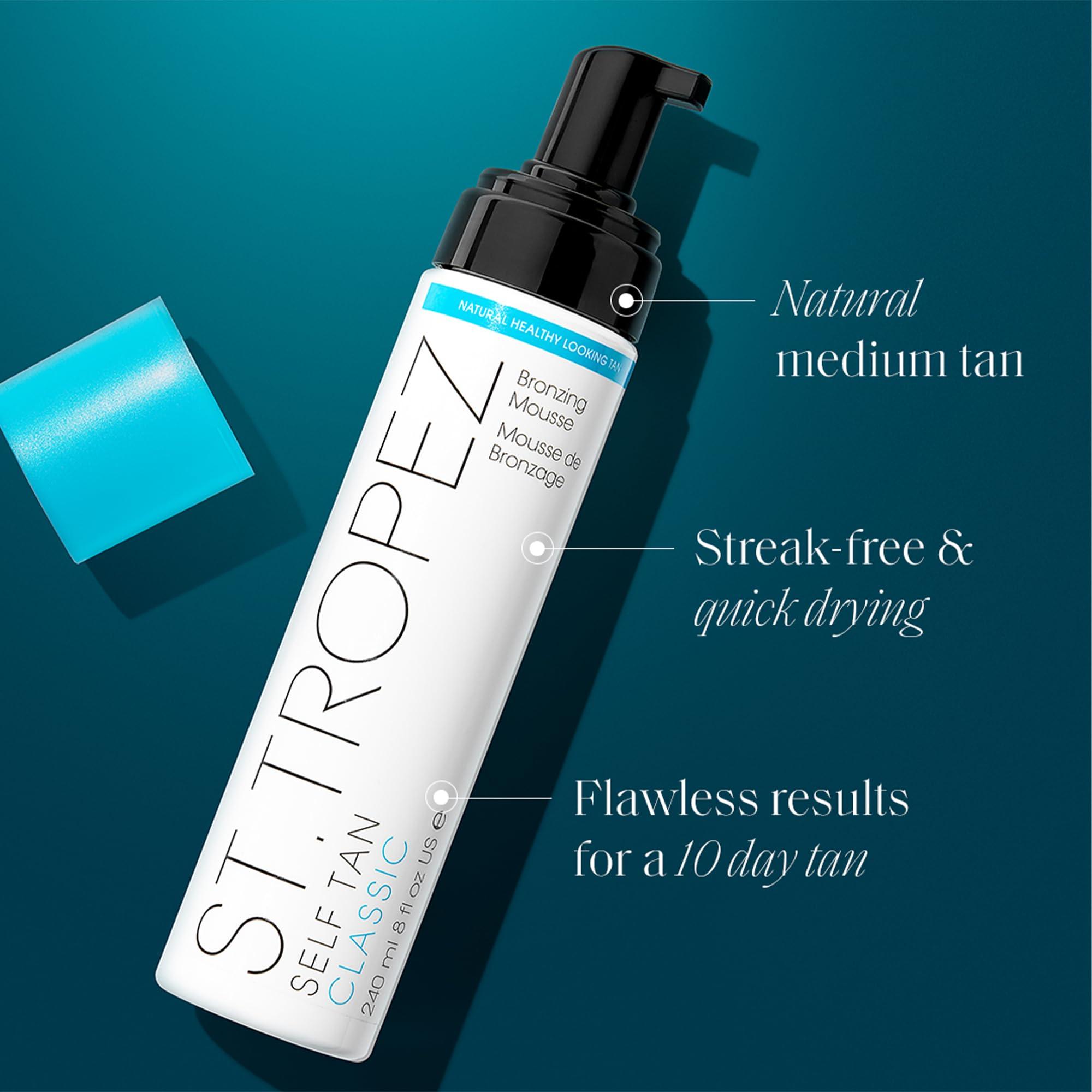 St.Tropez St.Tropez Self Tan Classic Bronzing Mousse, Original Fake Tan, Streak-Free Finish, Develops in 4-8 hours, Vegan, Natural & Cruelty Free, 4 Fl Oz