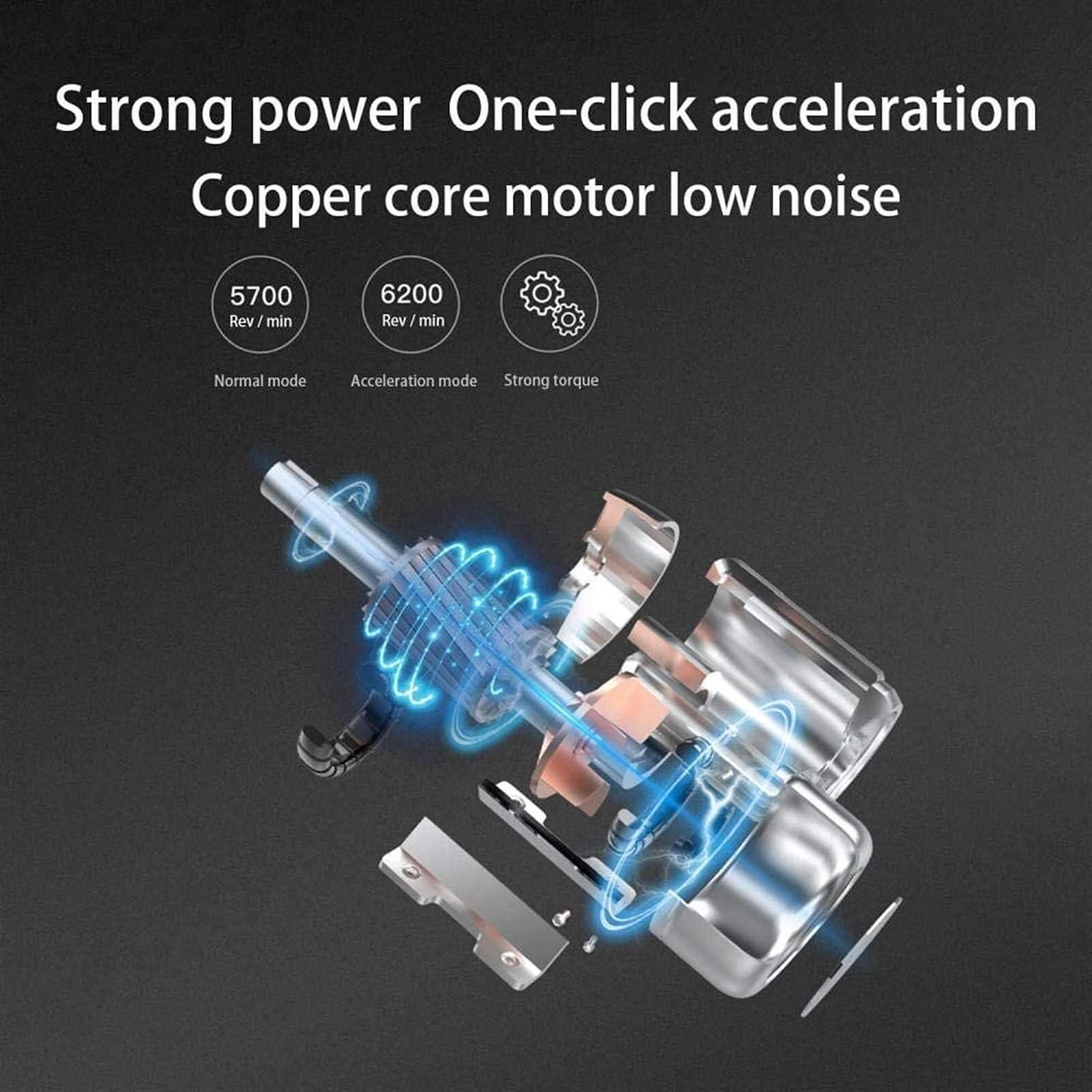 FFCJJD FFCJJD Professional Hair Clippers - Rechargeable Hair Beard Trimmer Cordless Haircut Kit with Titanium & Ceramic Waterproof Blades for Wet/Dry Cut, 5-Speed Adjustable with Barber Cape, and Travel Bag