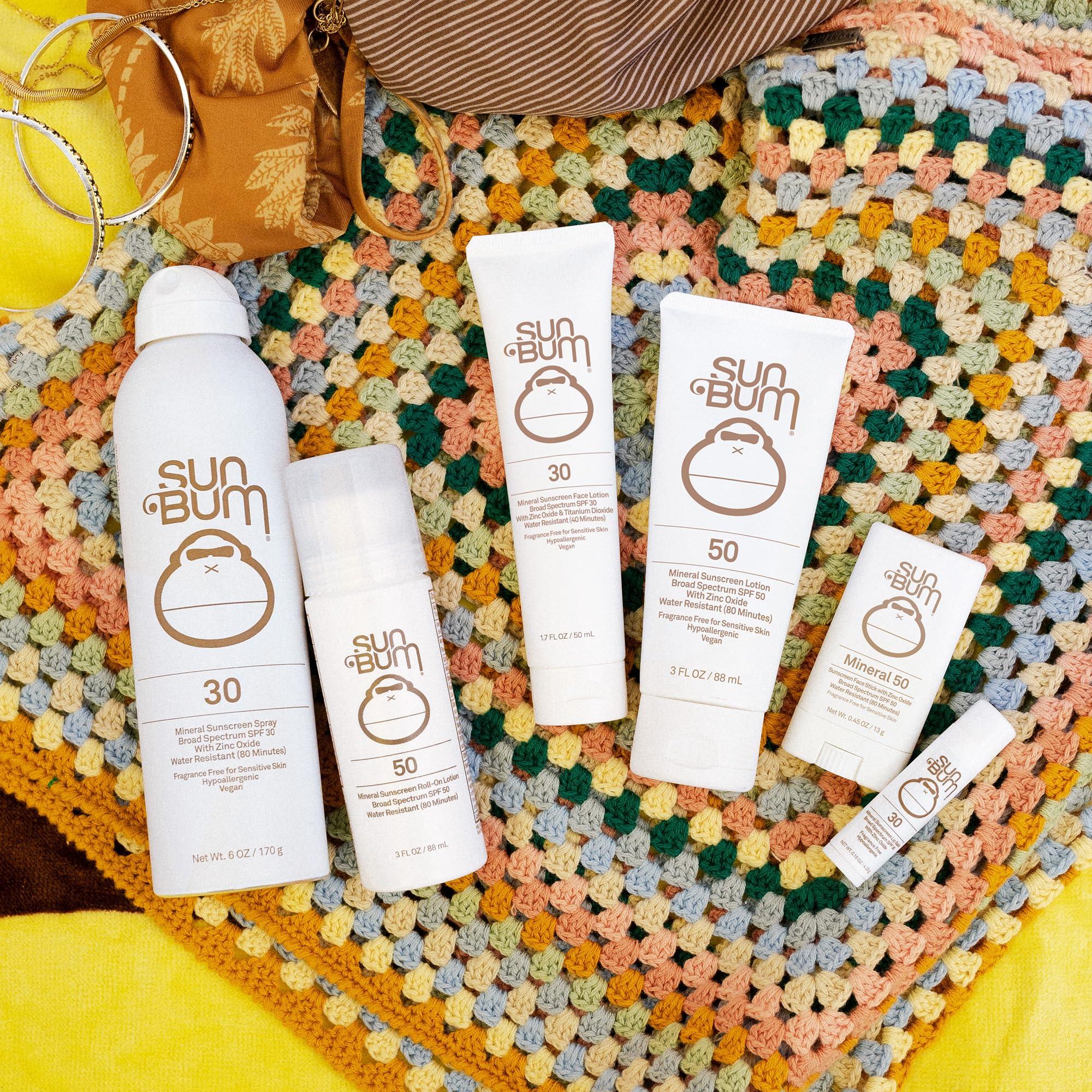 Sun Bum Sun Bum Mineral SPF 30 Face Sunscreen | Non-Tinted | Broad Spectrum Moisturizing Sunblock with Vitamin E |Hawaii 104 Act Compliant (Octinoxate & Oxybenzone Free) | Travel Friendly 1.7 oz