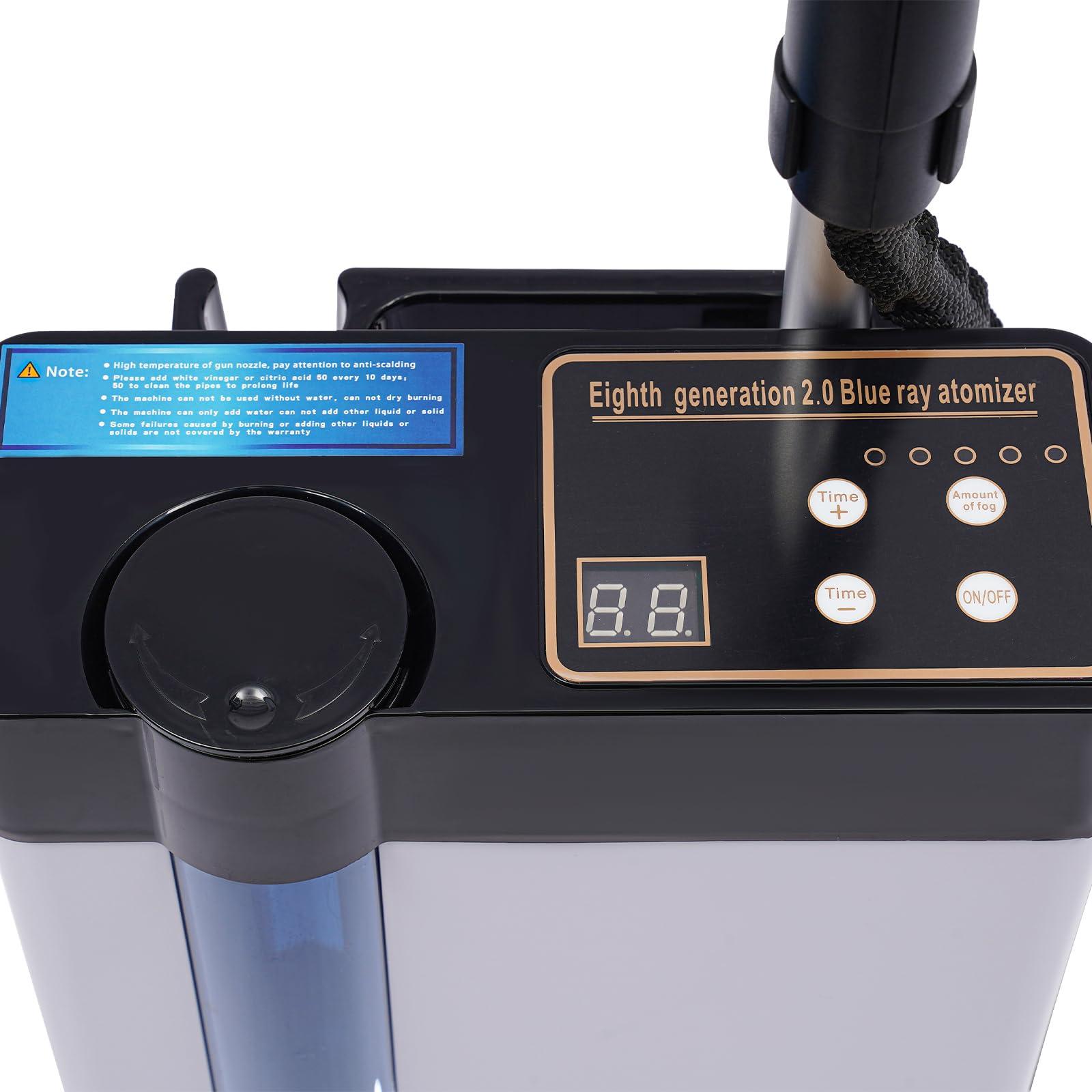 UIdili 3 In 1 Salon Nano Hair Steamer Vertical Multifunctional Hairdressing Nano Sprayer, Multi-speed Adjustable Hair Care Device with Control Panel, Portable Hair Steamer Cap for Deep Conditioning