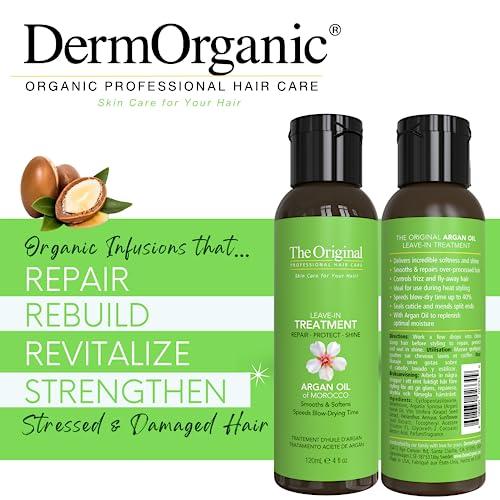 DermOrganic DermOrganic Organic Argan Oil - LEAVE IN TREATMENT 4 oz (1 PACK)