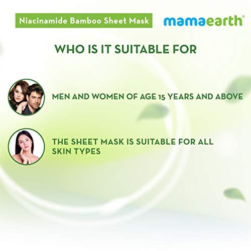 MAMAEARTH MAMAEARTH Niacinamide Bamboo Sheet Mask - Pack of 2 (25 g * 2)