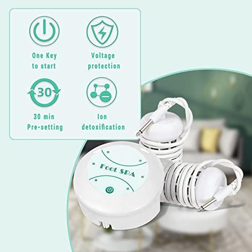Lecaung Ionic Detox Foot Bath Machine, Personal Ionic Foot Cleanse Ionic Foot Bath SPA Machine Foot Detox System for Home Beauty Salon Spa With Basin, 100 Liners