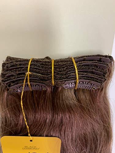 Bohyme Remi Clip-In Hair Extensions 100% Human Hair 7 PCS by Black Diamond (18", H4/27)