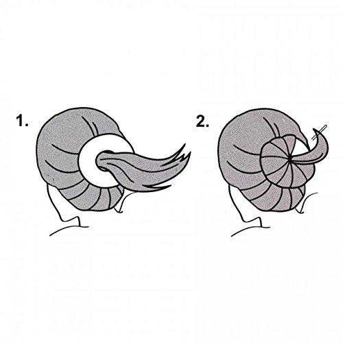 Annie ANNIE 3 3/4" DIAMETER JUMBO FOAM HAIR FOUNDATION BLACK #3288 DONUT/BUN