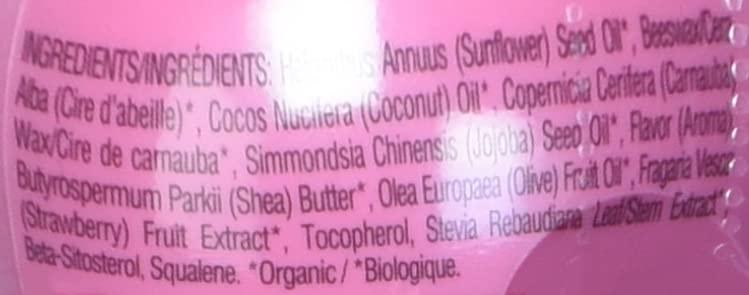 eos eos 100% Natural & Organic Lip Balm- Strawberry Sorbet, All-Day Moisture, Dermatologist Recommended for Sensitive Skin, Lip Care Products, 0.25 oz (Pack of 2)