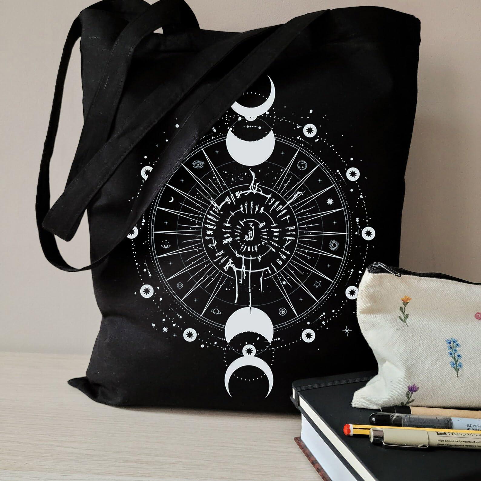 WCGXKO WCGXKO Video Game Lover Gift BG3 Merch Astarion Symbols Tote Bag for BG3 Gamer (T-AstarionSymbol)