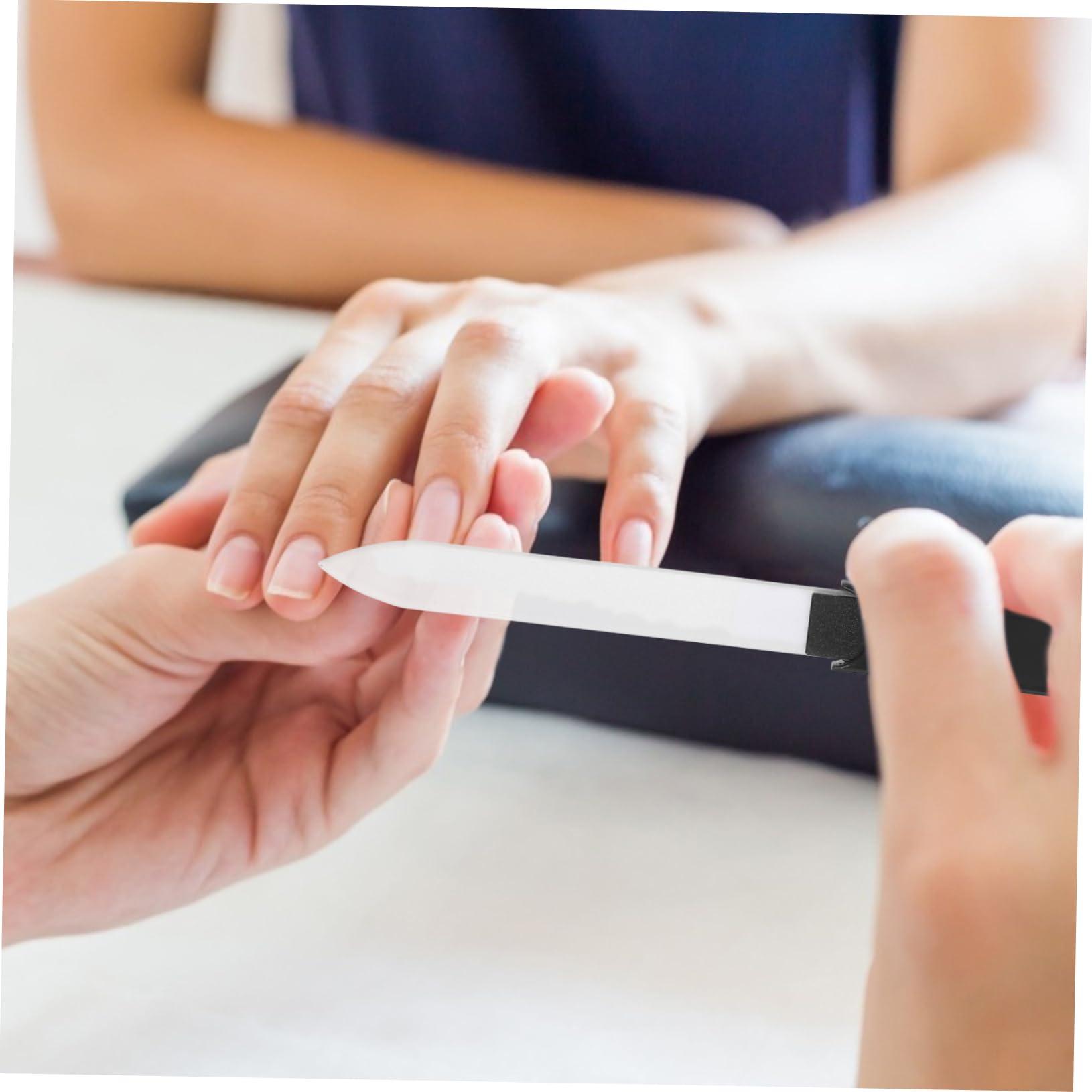 ASAKKURA ASAKKURA 6pcs Glass Nail File Manicure Tool Manicure Nail Files Nail File for Fingernail Nail Trimming Files Portable Nail Files Travel Nail Files Small Nail Files Pedicure Tool Nano Glass