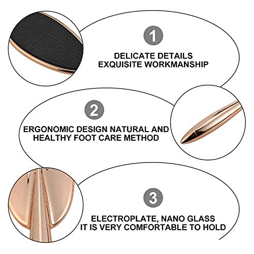 POPETPOP POPETPOP Hard Skin Remover Electric Foot Dead Skin Remover Tool Foot Skin Remover Tool Rose Gold Pedicure Set