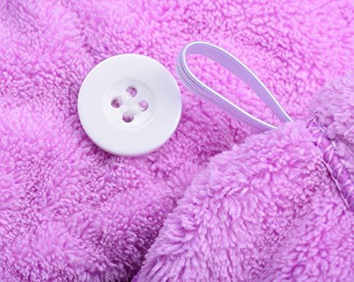 HOPESHINE HOPESHINE Women's Soft Shower Hair Towel Twist Hair Turban Wrap Drying Cap Great Gift for Women (Purple 3-Pack)