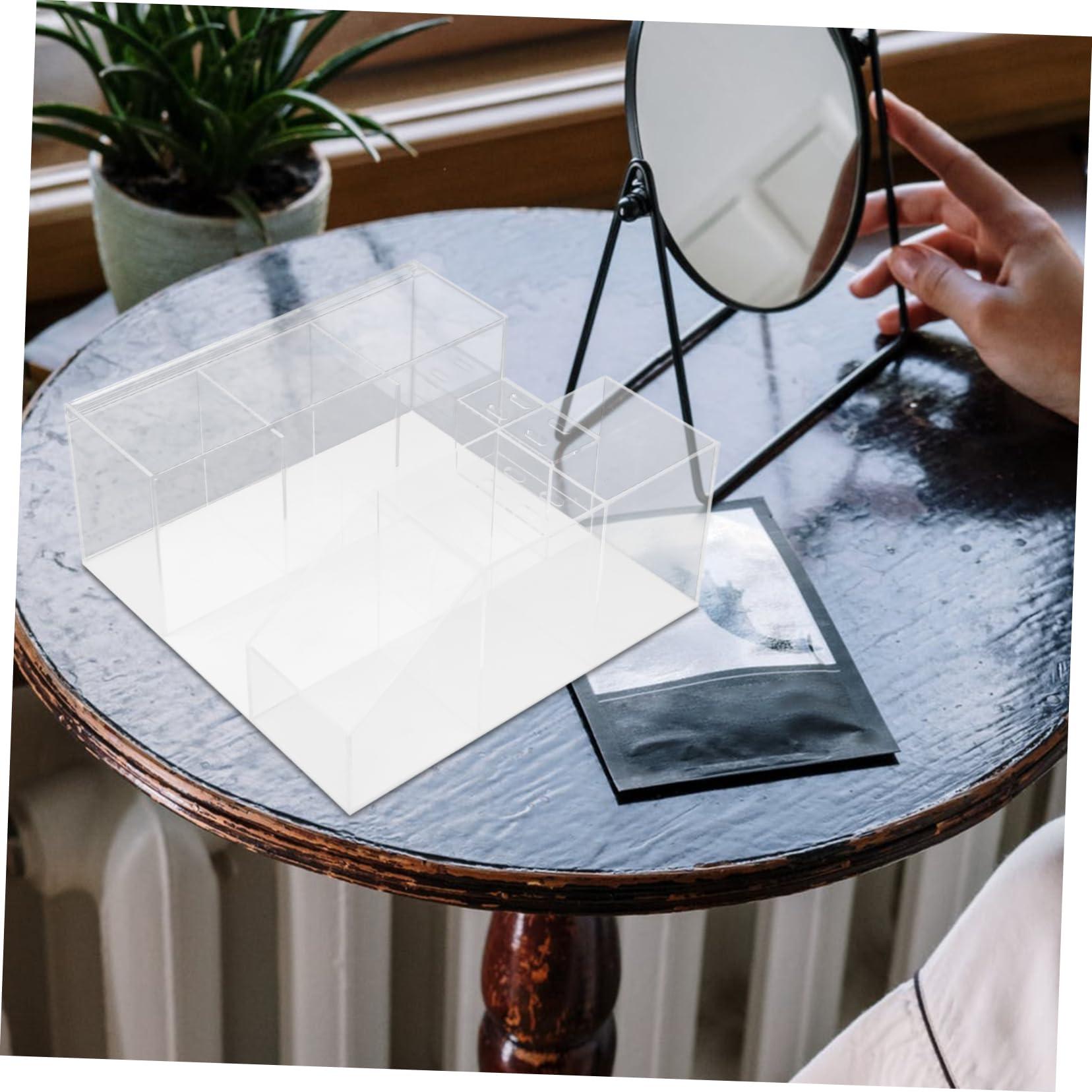 OHPHCALL OHPHCALL Makeup Storage Box Toolbox Tweezers Tools Makeup Storage Bin Desk Organizer Eyelash Extension Tweezer Case Lash Tweezer Case Tweezer Holder for Eyelash Lash Organizer Acrylic