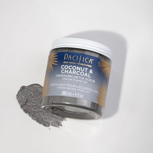 Pacifica Pacifica Underarm Body Scrub - Detox Coconut & Charcoal  Exfoliating & Nourishing for Natural Deodorant Users  Aluminum-Free & Safe for Sensitive Skin, Vegan & Cruelty-Free, 7 fl oz
