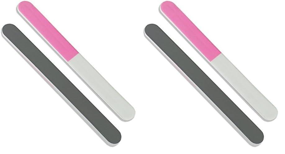 Denco Sow Good Three Step Nail Buffer, pink, white, grey (Pack of 2)