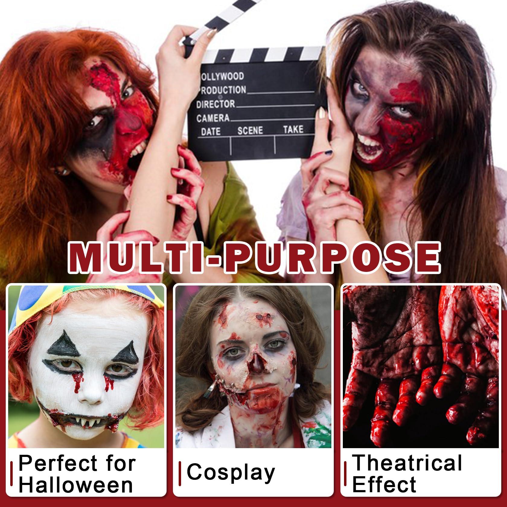 LZXLUKGIR LZXLUKGIR Halloween Fake Blood Spray,Washable Fake Blood for Clothes Face,Realistic Fake Blood Makeup for Halloween Fake Blood Sfx Makeup Zombie Vampire Makeup,Vegan Cruelty-free