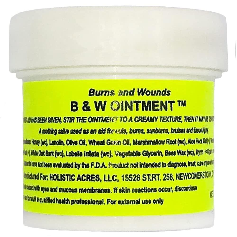 Konvalia Naturals Konvalia Naturals B&W Ointment - Burn and Wound Ointment - Amish Made Burn Salve - 1 OZ