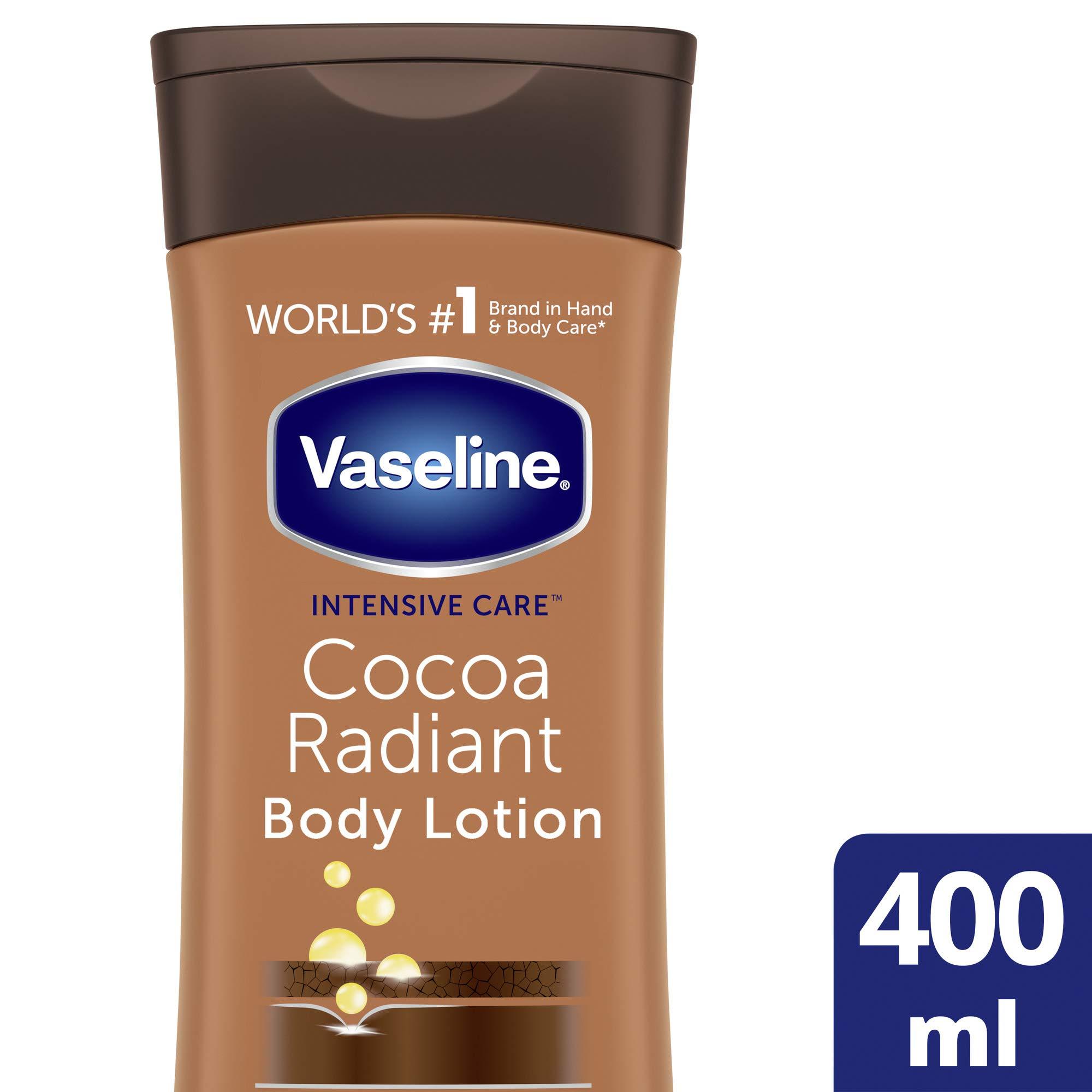 Vaseline Vaseline Intensive Care Cocoa Radiant 100% Cocoa Butter Body Lotion for Dry Skin 400 ml