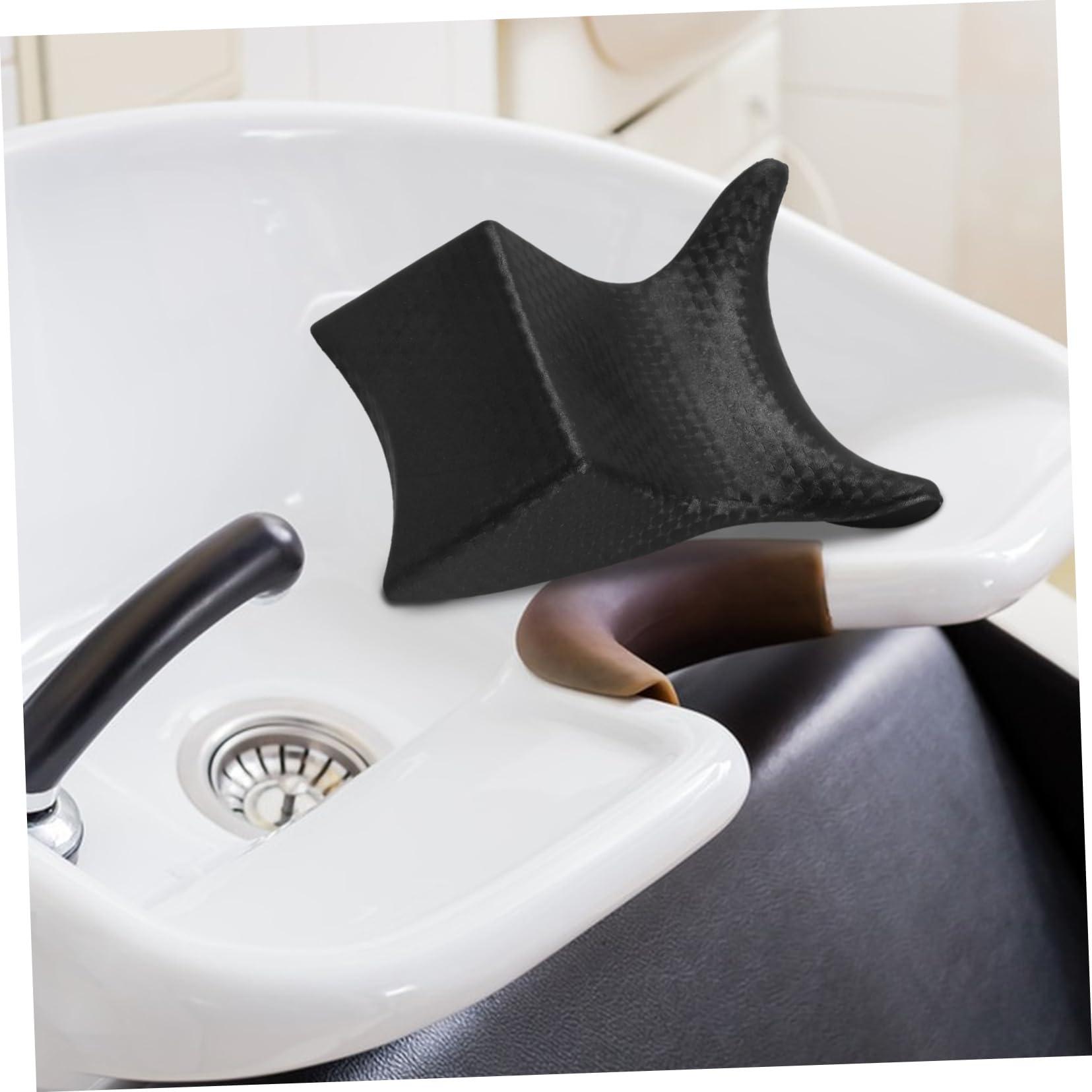 CHILDWEET CHILDWEET Shampoo Bed Pillow Theow Pillows Flume Sink Shampoo Anticaida Pillow for Neck Hair Salon Supplies Shampoo Neck Cushion Shampoo Bowl Pillow Shampoo Bowl Accessory Black Rubber