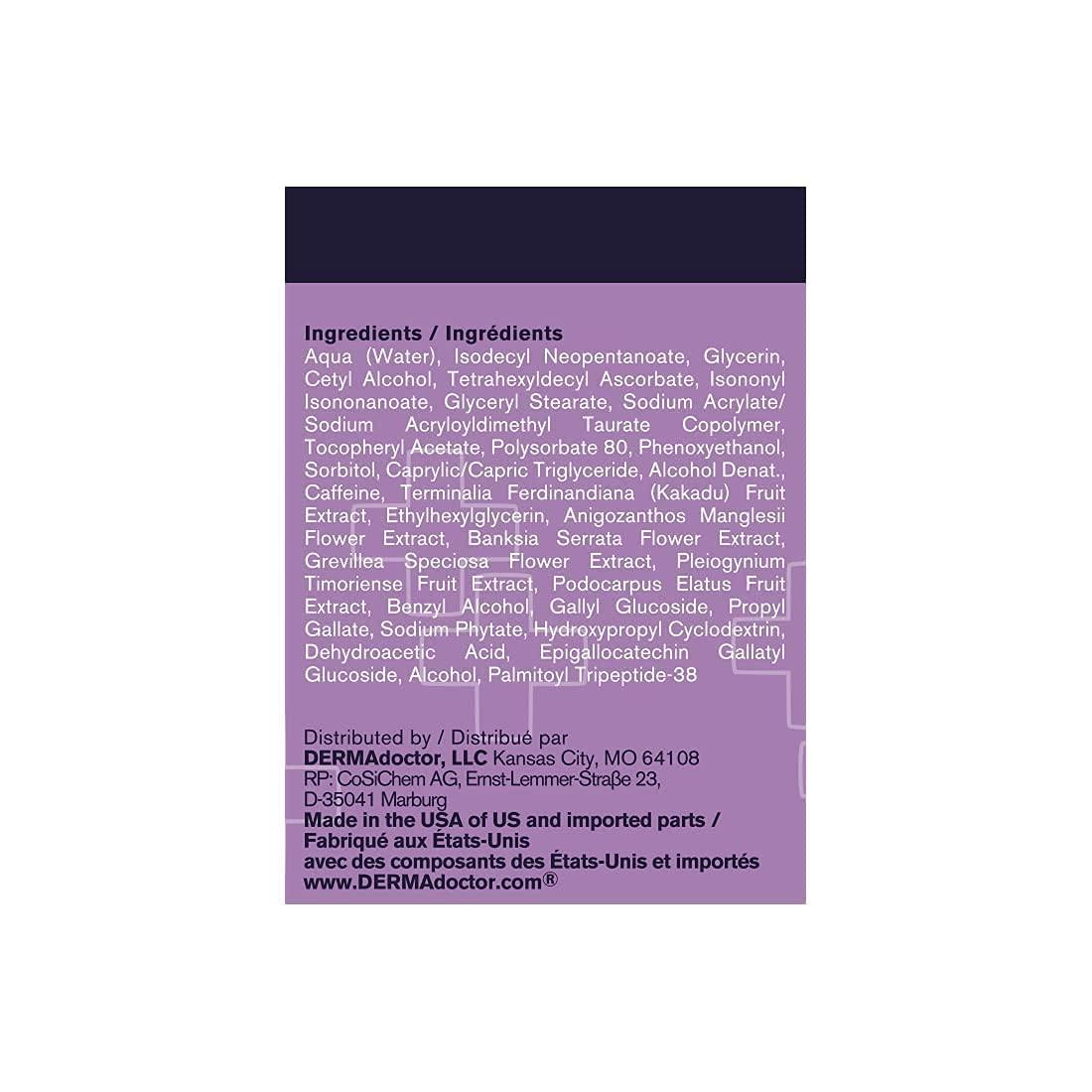 DERMAdoctor DERMAdoctor Kakadu C Dermatologist Formulated Eye Souffle, Vitamin C and Caffeine Eye Cream. Dark Circles Under Eye Treatment and Under Eye Brightener - 0.5 fl oz