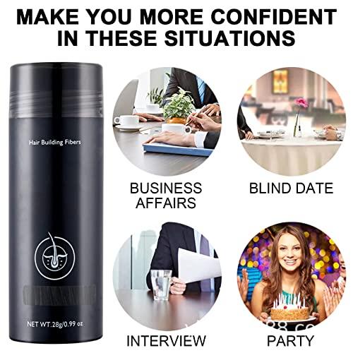BIERDAN BIERDAN Fluff Up Secret Hair Fibers Powder,Hair Powder for Thinning Hair for Women,Hair Filler Powder for Men and Women,for Instantly Cover Sparse Hair,Hair Fiber Powder Waterproof