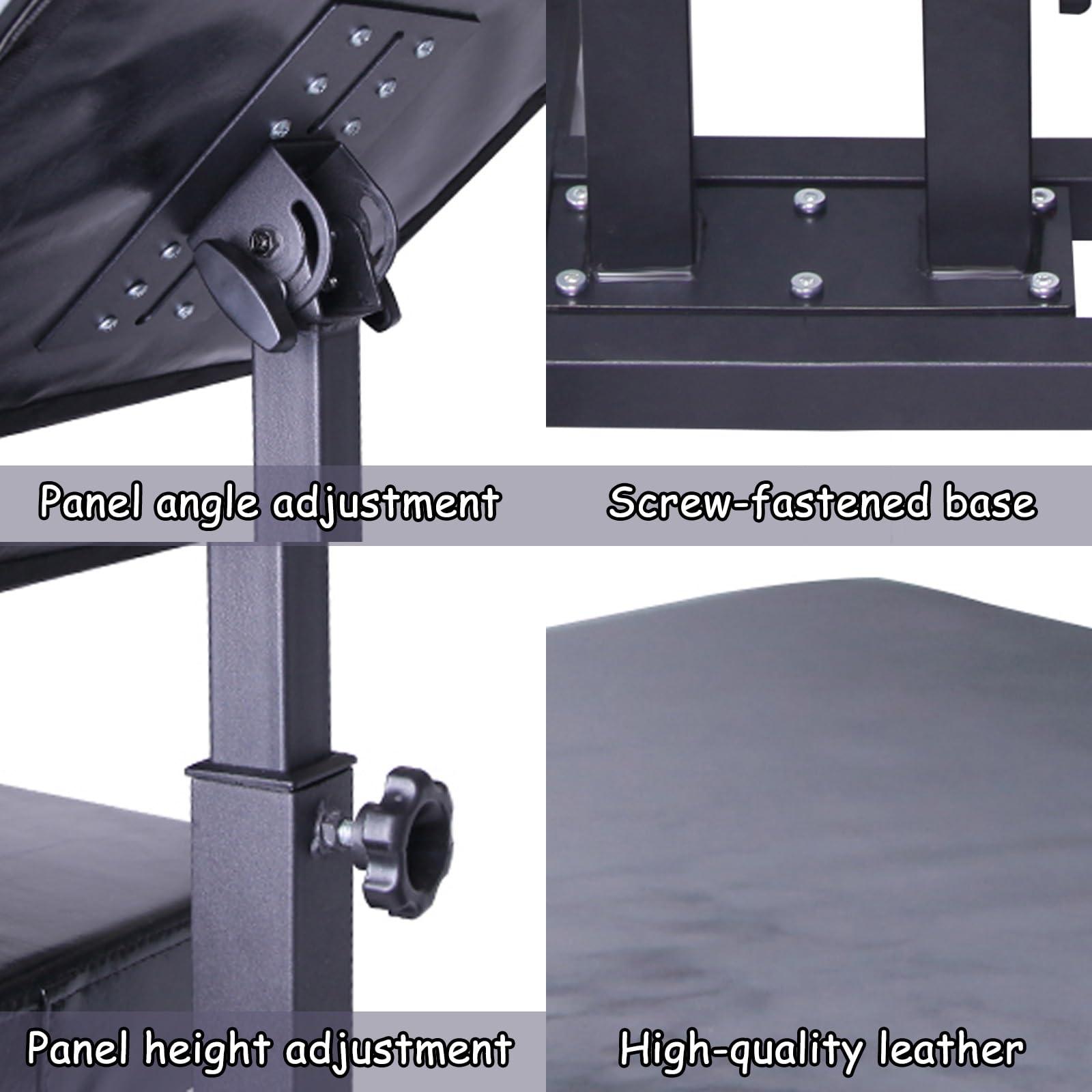 DKPLOE DKPLOE Tattoo Chairs,Chairs with Multiple usesTattoo Arm Rests,Esthetician chairwith Adjustable Panel Height Angles for Studio Tattooing and Artist(Black-Without Wheels)